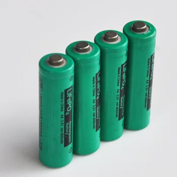 4KS IFR 3,2 V LiFePo4 AA nabíjecí baterie 600mah 14500 lithium-ion cell + 4ks falešné baterie pro digitální kamery, hračky