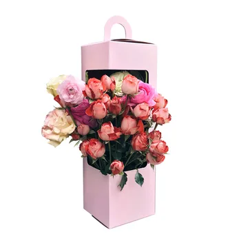 5 ks kreativní maják dárková krabička skládací přenosná květina materiál flower box koše, aranžování květin, ruční práce