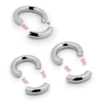 5 Velikost vnějšího Magnetického Penis Ring Sex Hračky Erekce Cvičení Kovový Penis, Kroužek na Penis BDSM Dospělý Sex Produktů