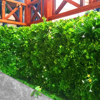 50*50cm Zeď Tráva Umělé Zelené Trávy Zeď Rostlina Vertikální Falešné Rostliny, Obchod, Obraz Zeď Home Garden Decor