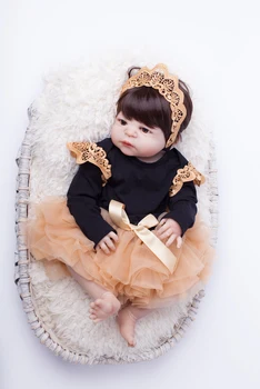 55cm Plné Tělo Silikonové Reborn Baby Doll Hračky Realistické Miminko-Reborn Princezna Panenka Dítě Narozeniny, Vánoční Dárek Dívky Brinquedos