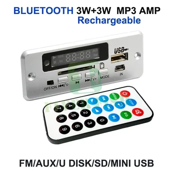 5V Bluetooth MP3 Audio Decoder Board s 3W*2 Zesilovače Rádia AUX nabíjení vynikající zvuky Vzdálené MINI USB AUX Pro DIY Modul