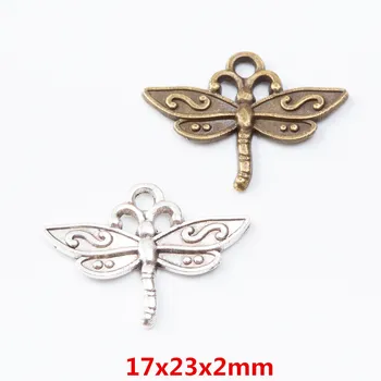 70 kusů retro kovové zinkové slitiny dragonfly přívěsek pro DIY ručně vyráběné šperky náhrdelník což 7347