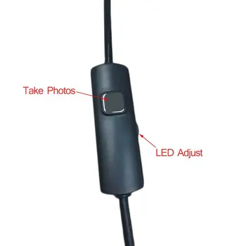 7mm Vodotěsný 1M/1.5 M/2M/3,5 M/5M Endoskop Objektivu Kabel USB Inspekční Boroskop Fotoaparát Pro Android 640*480 Telefony/1280*720PC Nové