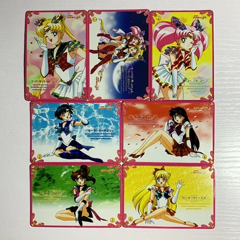 7pcs/set Sailor Moon Hračky, Koníčky, Hobby, Sběratelství Hra Kolekce Anime Karty