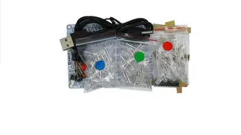 8*8 RGB LED DIY kit Hudby Zvukového Spektra indikátor Zesilovač Board Hlasové ovládání ukazatel Hladiny VU Metr S pouzdrem