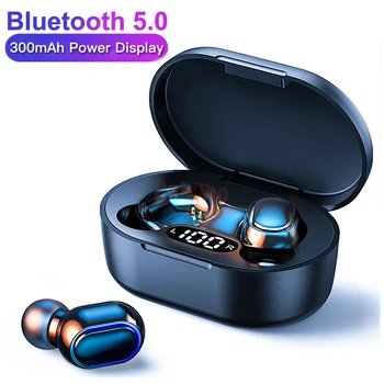A7S TWS bezdrátová sluchátka E7S Bluetooth 5.0 sluchátka Stereo sportovní Sluchátka Headset Handsfree S Mikrofonem Headset Nabíjení Případ