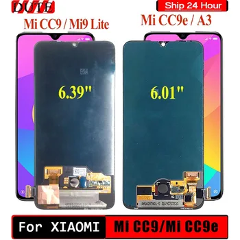 AMOLED Displej Pro Xiaomi Mi CC9 E LCD MI A3 Display Digitizér Dotykové Obrazovky Náhrada za 6.39