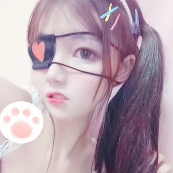 Anime Cosplay Oční Maska Lolita Dívky Roztomilé Japonské Kostým Příslušenství Kawaii Krajka Šátek