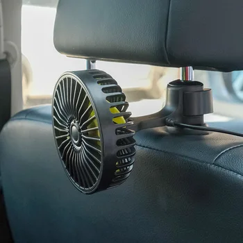 Auto Fan Zadní Sedadla Ventilador USB Osvěžovač Klimatizace Climatiseur Ventilateur Voiture Ventilatore Chladič Auto Ventilátor