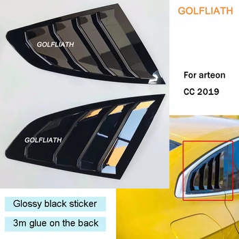 Auto Zadní Dveře, Žaluzie Okna Čalounění Samolepky Doplňky Glossy black pro volkswagen arteon CC 2019