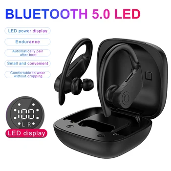 B11 Pravda, Bezdrátové Bluetooth 5.0 Sluchátka TWS Sportovní Sluchátka Redukce Šumu Headset S LED Elektřiny Displeji Nabíjecí Box