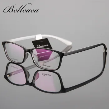 Bellcaca TR90 Podívaná Rám Brýle Muži, Ženy, Počítače, Optické Brýle Krátkozrakost Pro Mužské Transparentní čiré Čočky lunetě BC033