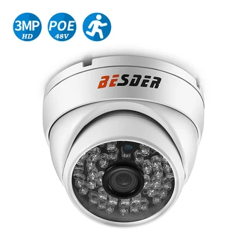 BESDER H. 265 3MP 2MP Vandal proof IP Kamera Venkovní Onvif P2P RTSP 30 M Noční Vidění CCTV Bezpečnostní Kamery DC12V 48V POE Volitelné