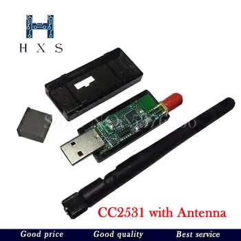 Bezdrátové Zigbee CC2531 CC2540 Sniffer Holé Palubě Paketu Protokol Analyzátor Rozhraní USB Dongle Zachycení Paketu Modul + Anténa