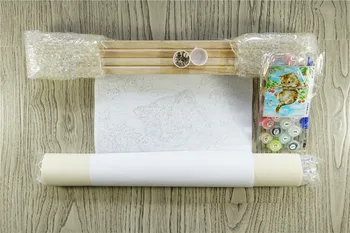 Birthda Anime Kočka Zvíře DIY Digitální Malování Podle Čísel Moderní Umění Zdi Plátno Malovat vánoční Dárek Domova 40x50