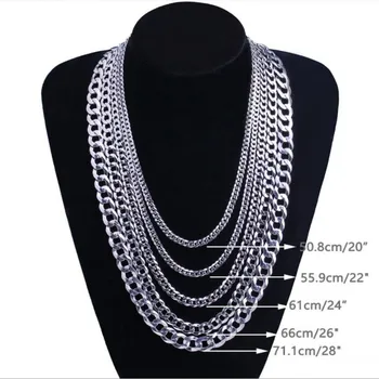 BOCAI nové v reálném s925 čistého stříbra šperky muži náhrdelník Plochý dlouhý náhrdelník stříbrné reliéfní náhrdelník pro muže