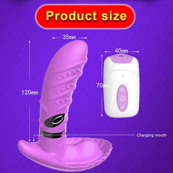 Butterfly Vibrátor, Vibrátor Elektrický Šok G spot Stimulátor s Dálkovým ovládáním Vagina Vibrační Kalhotky Erotické Sexuální Hračky pro Ženy