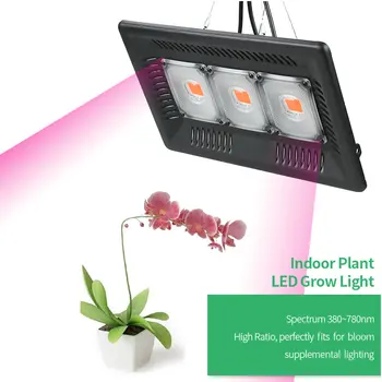BUYBAY Full Spectrum LED Grow Světla Vodotěsný IP67 100W 200W 300W COB Růst Záplava Světla pro Rostliny Krytý Hydroponické Skleníkových
