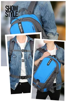 Chuwanglin 55L laptop batoh casual male batohy módní pánské batoh Velká kapacita Cestovní batohy D6036