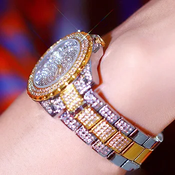CIBO nákladné temperament třpytivé oceli kapela quartz hodinky náramky oblek podnikání velký ciferník prsten šperky