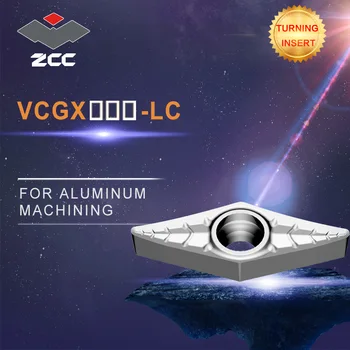 CNC soustruh vložky 10pcs/lot VCGX-LC otáčení vložky pro litiny, oceli, nerezové oceli dokončovací