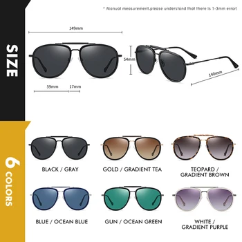 CoolPandas Retro Steampunk Polarizované sluneční Brýle Muži Ženy Sluneční Brýle Pilot Odstíny Oceánu, Barva Cestovní Brýle UV400 Gafas De Sol