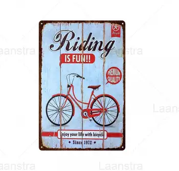 Cyklistický Závod Kovové Plechové Znamení Jízda Na Koni Kolo Vintage Plakát, Výzdoba Garáže Bar Pub Rider Club Home Room Decor Na Zeď Umění Kovové Železo Plaq