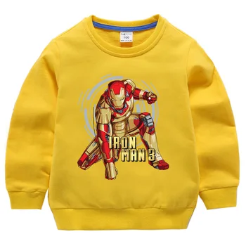 Disney Avengers Marvel Superhrdina Iron Man Mikiny Karikatura Chlapci Mikina Děti Teplákových Souprav Batole Děti Mikina Svetr Top