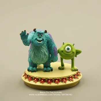Disney Monsters University Mike Wazowski Pan Q 7cm Akční Obrázek Anime Mini Dekorace PVC Kolekce Figurka Hračka model dárek