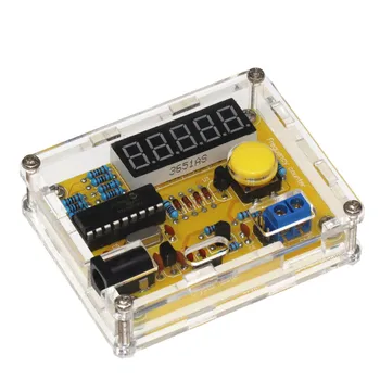 DIY metr frekvenční čítač Tester digitální Krystal Čítač Metr Oscilátor Tester s Průhledné Pouzdro 1Hz~50MHz