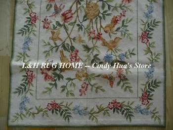 Doprava zdarma 10 3'x5' ruční pletení vlněné koberce květinový design, ručně vyráběné klasické červené oblasti domácí dekoraci