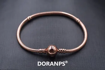 DORANPS výrobu Šperků 925 kouzlo korálků originální náramky lady had řetěz DIY náramek Dary přátelství