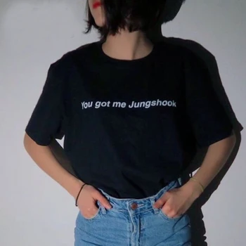 Dostal jsi Mě Jungshook ženy instagram tričko girl power t shirt feministické tričko tumblr tričko dívčí trička letní topy