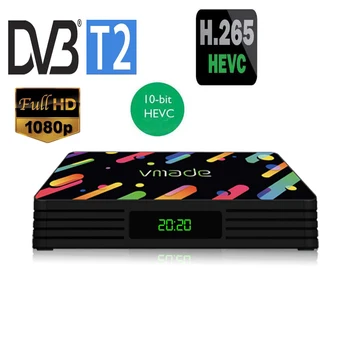 DVB T2 H. 265 Hevc 10Bit Tv Dekodér HD 1080P Tv Tuner Pozemní Přijímač Podpora Meecast USB WIFI H265 DVB T2 TV Tuner