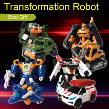 Děti Auto Robot Hračky Černé Tobot 4 V 1 Transformace Robot 4 Auto Sloučení Deformace Sběratelskou Model Hračky Dítě Narozeniny Dárky