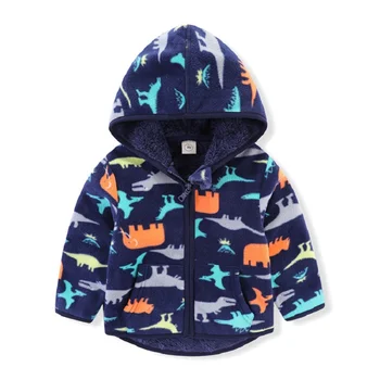 Dětské Plyšové Oblečení bunda s kapucí pro dívky 2021 Tlustý Teplá bunda pro chlapečka Novorozence Oblečení Coat Baby girl Šaty 2-5Y