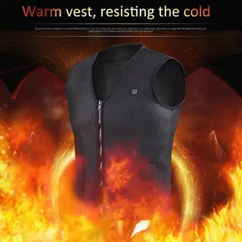 Elektrická Vyhřívaná Vesta Vesta Muži Dámské Topení Kabát Oblečení Lyžování Venkovní Pěší Turistika Flexibilní Tepelné Zimní Teplé Jack