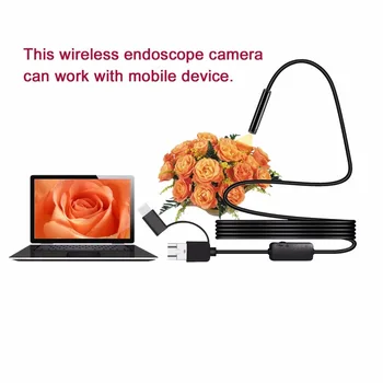 Endoskop Mini Fotoaparát Usb Bezpečnostní Kameru 8mm Pro Android Telefon, Smartphone A PC Otoskop Inspekční Kamera Mikroskop
