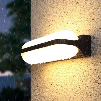 Evropské moderní minimalistické venkovní vstupní hala vchod nástěnná lampa balkon krytý a venkovní LED vodotěsné nástěnné svítidlo LB100712