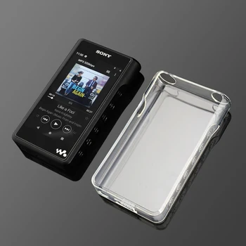 Flexibilní Jasné, Černý Kryt Crystal TPU Slim Pouzdro Pro Sony Walkman NW-WM1A WM1Z WM1A
