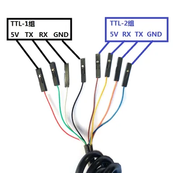FT232RL simultánní dual TTL ke stažení line USB Turn 2 vysokorychlostní sériová linka FT2232D modul Kartáč Stroj Linie