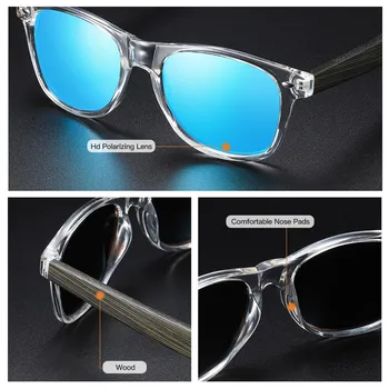 GM Bambusové Brýle Muži, Ženy, Cestování, Sluneční Brýle, Dřevěné Nohy Brýle Módní Značky Design sluneční Brýle Muž Žena S Box