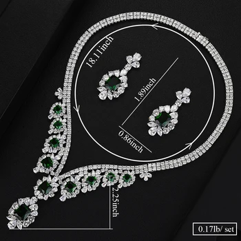 GODKI Módní Luxusní 2KS Modrá CZ Prohlášení Šperky Set Pro Ženy Svatební Party Plné Kubický Zirkon Dubaj Svatební šperky Set 2020