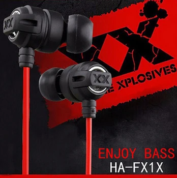 HA-Fx1x Stereo Sluchátka 3,5 mm In-Ear Sluchátka FX1X Super Bass Sluchátka fone de ouvido Kvalitu Zvuku