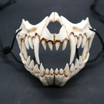 Halloween Masky Maškarní Ples Šaty Nahoru, PROTOŽE Dragon Maska Tiger Maska Lilek Maska Vrána Pryskyřice Maska Lebka Maska Festival Rave Teplé