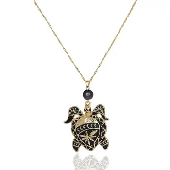 Hawaiian Vintage Smalt Želva Přívěsky A Náhrdelníky, Šperky, Dárky, Módní Slitiny Řetězce náhrdelník Náhrdelník pro Ženy 2020