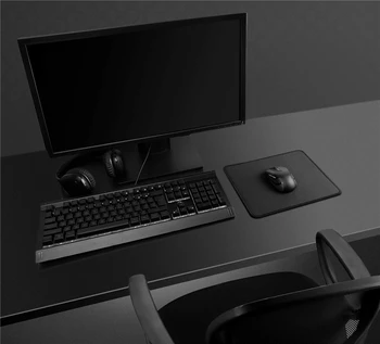 Herní Podložka pod Myš s Sešité Okraje Premium Texturou Mouse Mat Non-Slip Gumová Základna Podložka pod myš pro Notebook, Počítač PC
