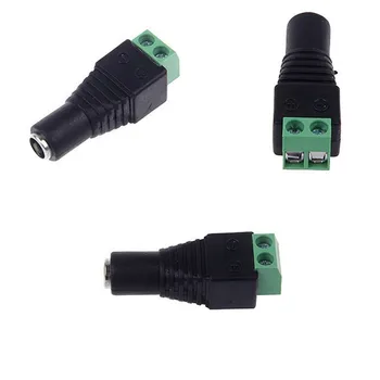 HKIXDISTE 10ks 2,1 x 5,5 mm DC Napájecí Samice Konektor Jack Adaptér Konektor zásuvka pro CCTV DVR LED Strip Světlo