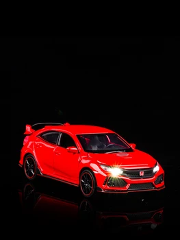 Honda civic FK8 simulační model vozu, 1:32 civic Type R, model auto dekorace s base dětská hračka auto model